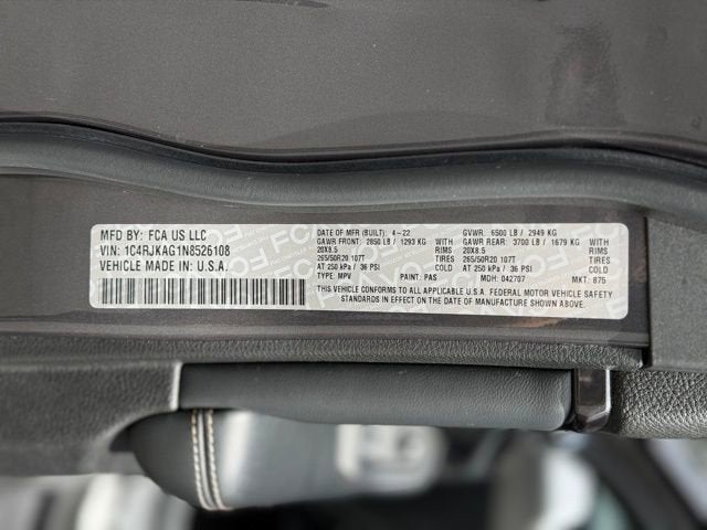2022 Jeep Grand Cherokee L Altitude