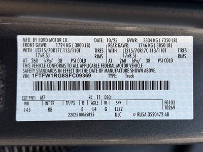 2025 Ford F-150 Raptor