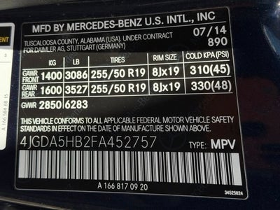 2015 Mercedes-Benz M-Class ML 350 4MATIC®