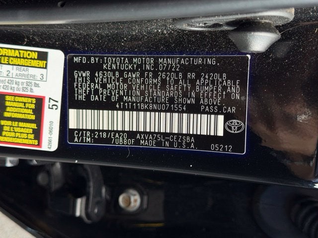 2022 Toyota Camry SE