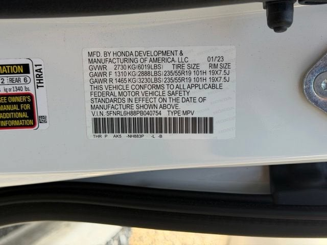 2023 Honda Odyssey Touring