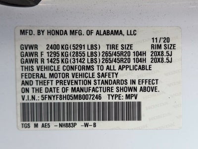2021 Honda Passport Elite