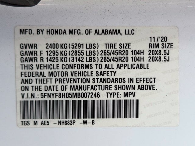 2021 Honda Passport Elite