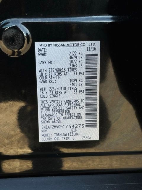 2017 Nissan Rogue SL