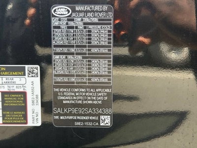 2025 Land Rover Range Rover SE