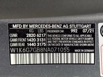 2022 Mercedes-Benz S-Class S 580 4MATIC®