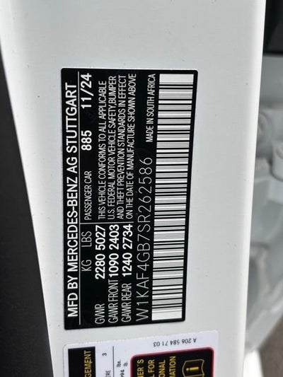 2025 Mercedes-Benz C-Class C 300