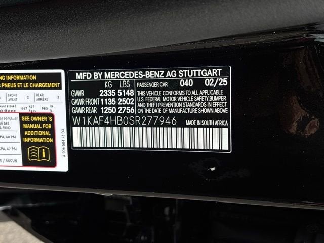 2025 Mercedes-Benz C-Class C 300 4MATIC®