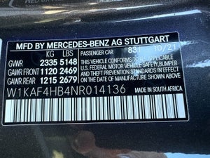2022 Mercedes-Benz C 300 4MATIC&#174;
