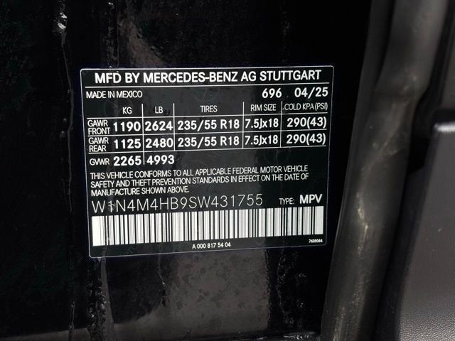 2025 Mercedes-Benz GLB GLB 250 4MATIC®
