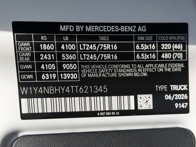2026 Mercedes-Benz Sprinter 2500 Cargo 144 WB
