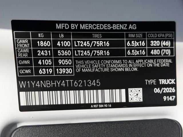 2026 Mercedes-Benz Sprinter 2500 Cargo 144 WB