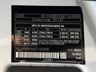 2024 Mercedes-Benz Sprinter 2500 Cargo 144 WB