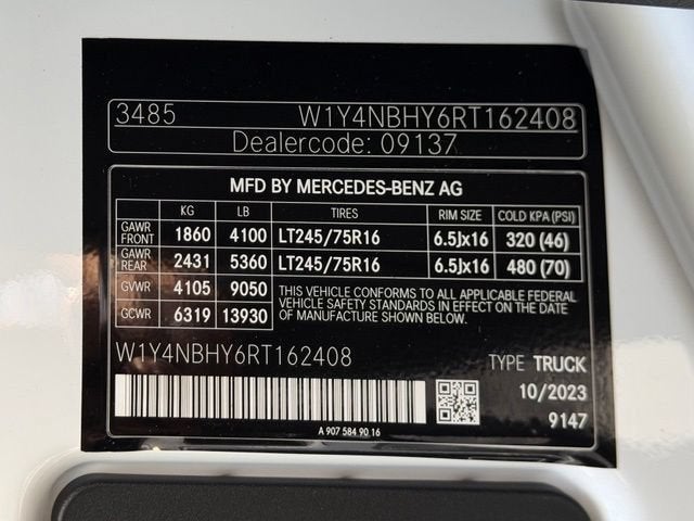 2024 Mercedes-Benz Sprinter 2500 Cargo 144 WB
