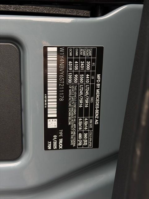 2025 Mercedes-Benz Sprinter 2500 Cargo 144 WB 4MATIC®