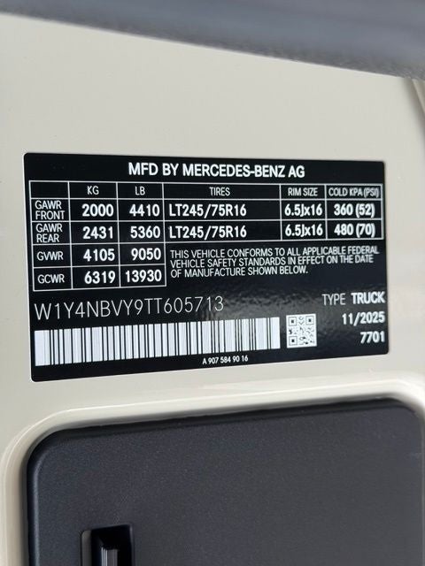 2026 Mercedes-Benz Sprinter 2500 Cargo 144 WB 4MATIC®