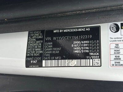 2022 Mercedes-Benz Metris Cargo