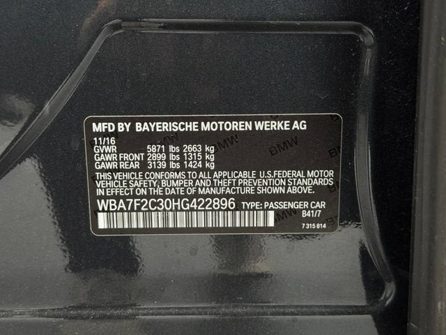 2017 BMW 7 Series 750i xDrive