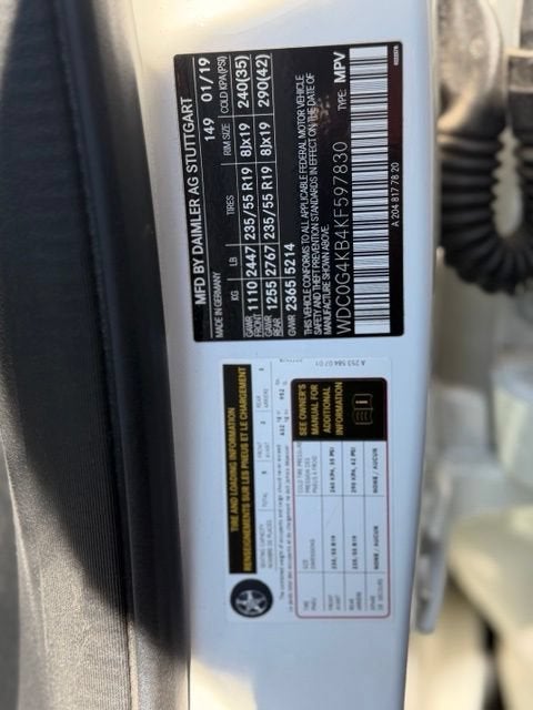 2019 Mercedes-Benz GLC GLC 300 4MATIC®