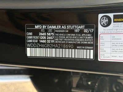 2017 Mercedes-Benz E-Class E 400 4MATIC®