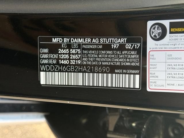 2017 Mercedes-Benz E-Class E 400 4MATIC®