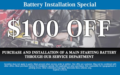 Battery Installation Special