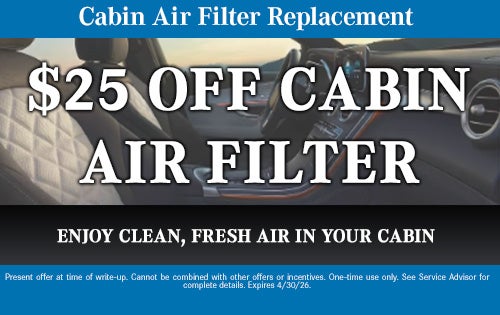 Cabin Air Filter Replacement Special