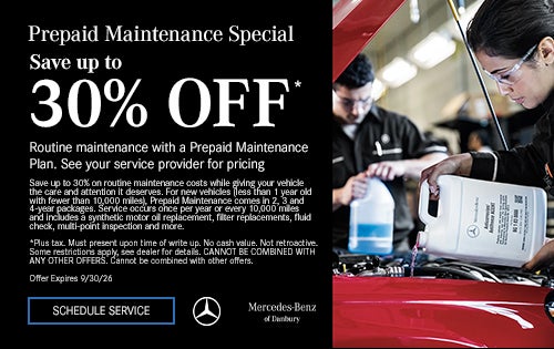 Prepaid Maintenance Special